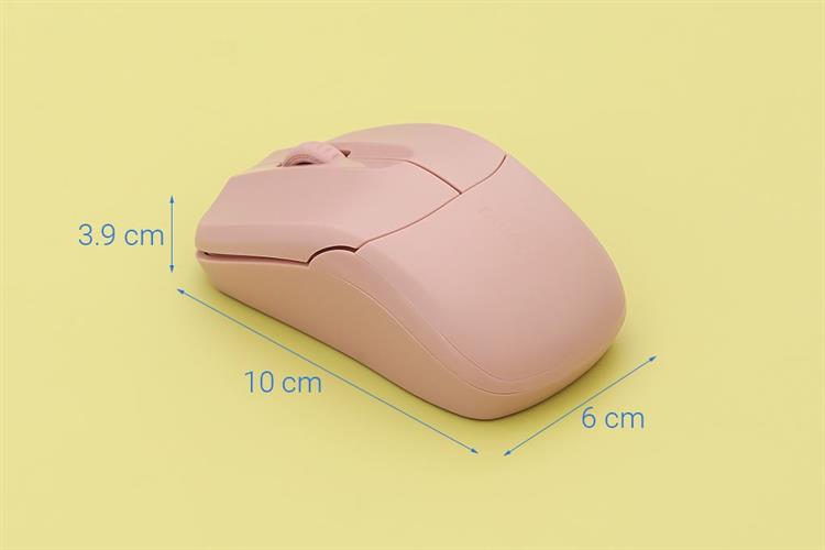 Chuột Không Dây Silent Rapoo B1S Màu Hồng