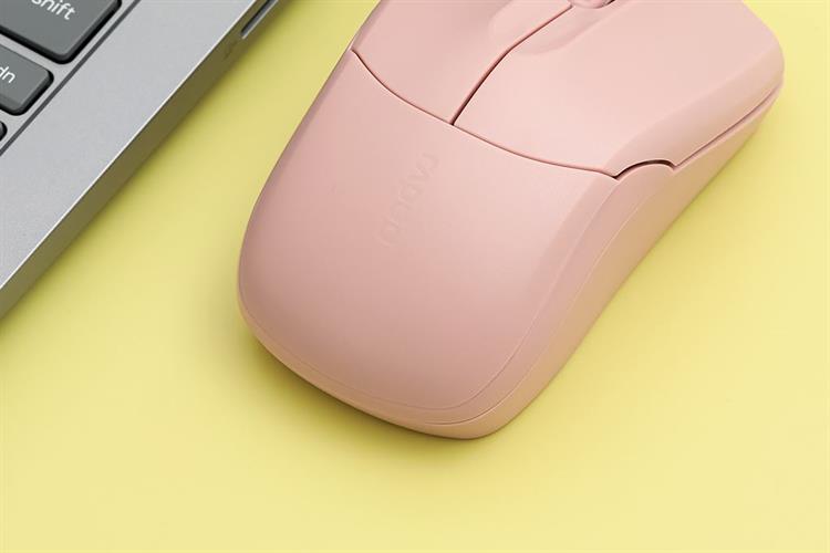 Chuột Không Dây Silent Rapoo B1S Màu Hồng