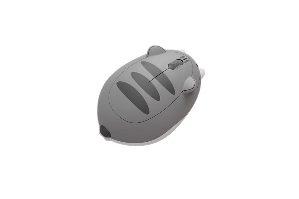 Chuột Không Dây Akko Cat Theme Mouse MIMO Màu Xám