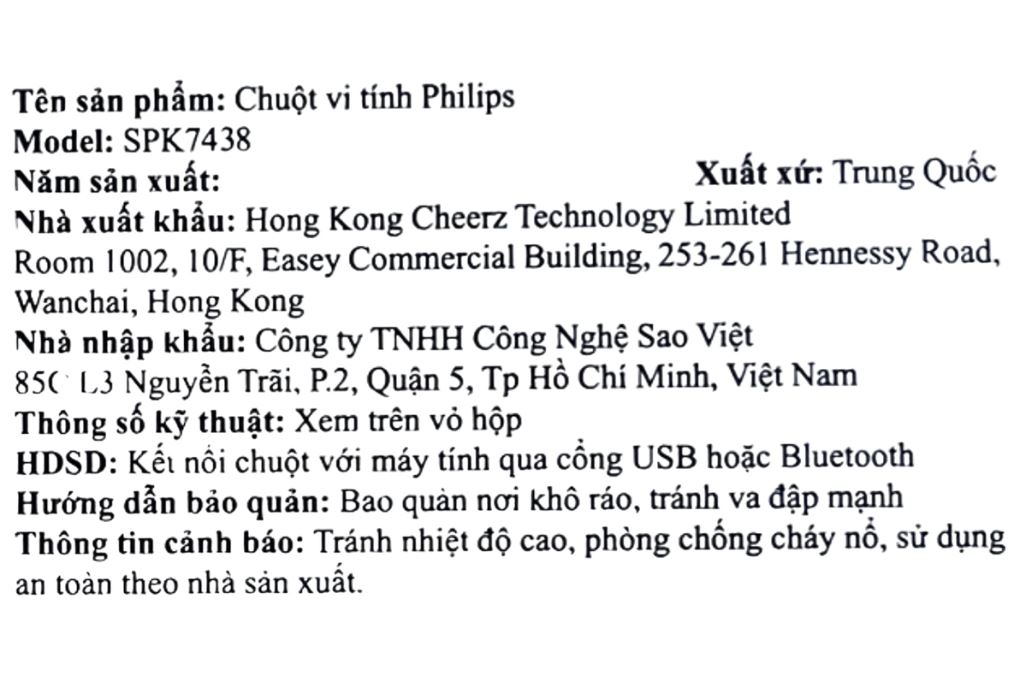 Chuột Bluetooth Philips SPK7438 - 6