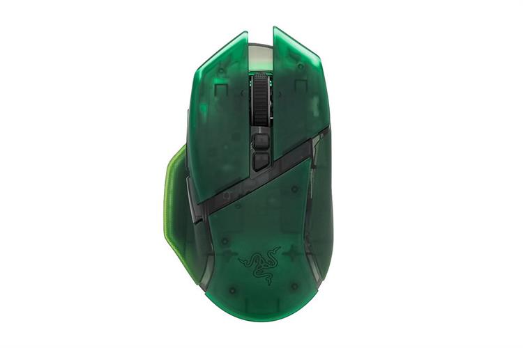 Chuột sạc Bluetooth Gaming Razer Basilisk V3 Pro 35K Phantom Green Edition Màu Xanh lá