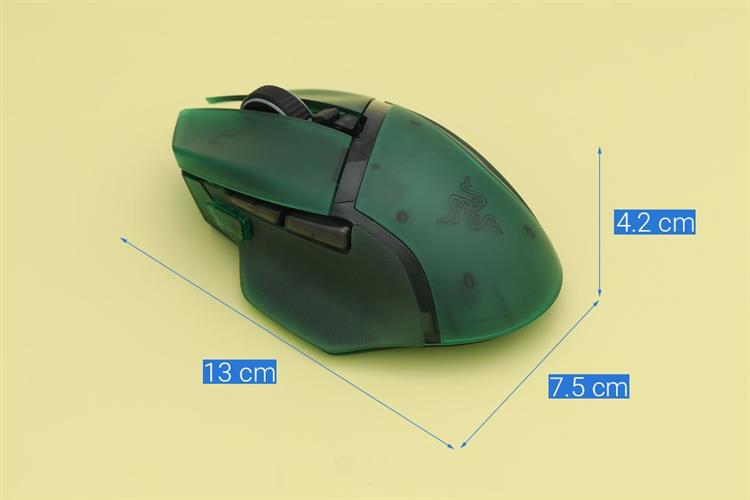 Chuột sạc Bluetooth Gaming Razer Basilisk V3 Pro 35K Phantom Green Edition Màu Xanh lá