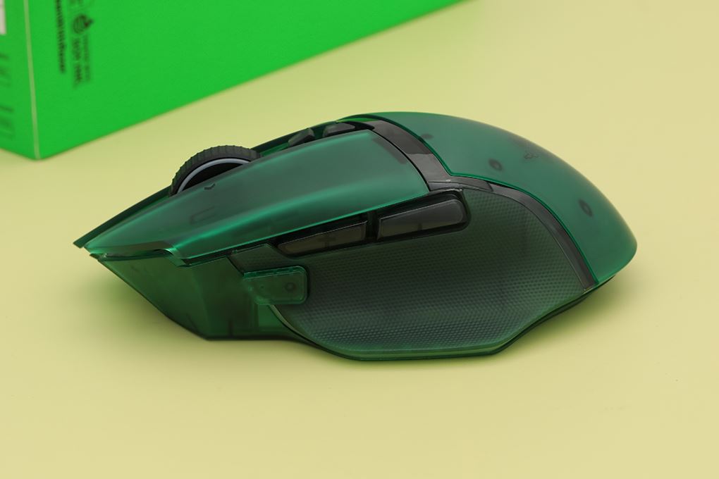 Chuột sạc Bluetooth Gaming Razer Basilisk V3 Pro 35K Phantom Green Edition Màu Xanh lá