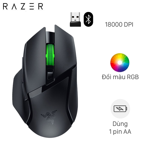 Chuột Bluetooth Gaming Razer Basilisk V3 X HyperSpeed