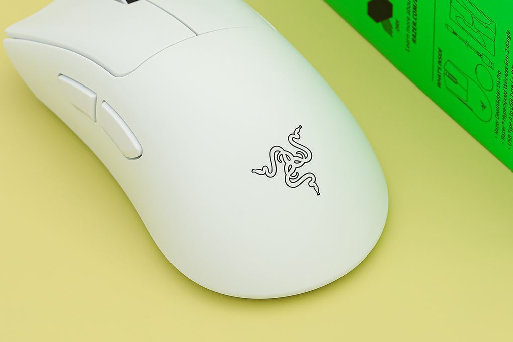 Chuột sạc Không dây Gaming Razer DeathAdder V4 Pro White Edition Màu Trắng