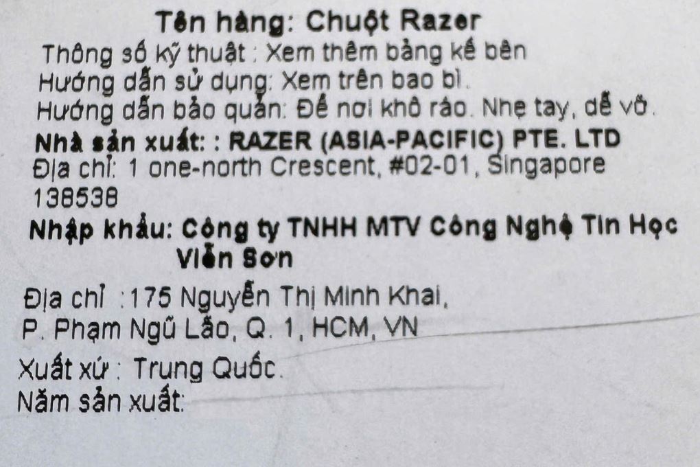 Chuột sạc Không dây Gaming Razer Viper V3 Pro Màu Đen