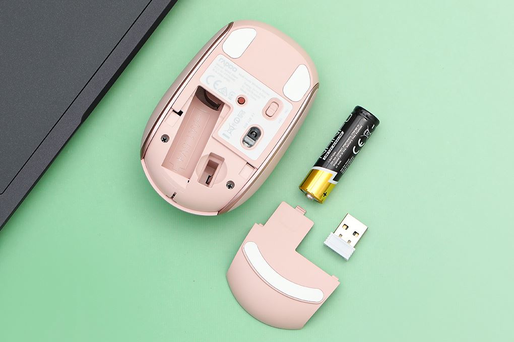 Chuột Bluetooth Silent Rapoo M590 Màu Hồng