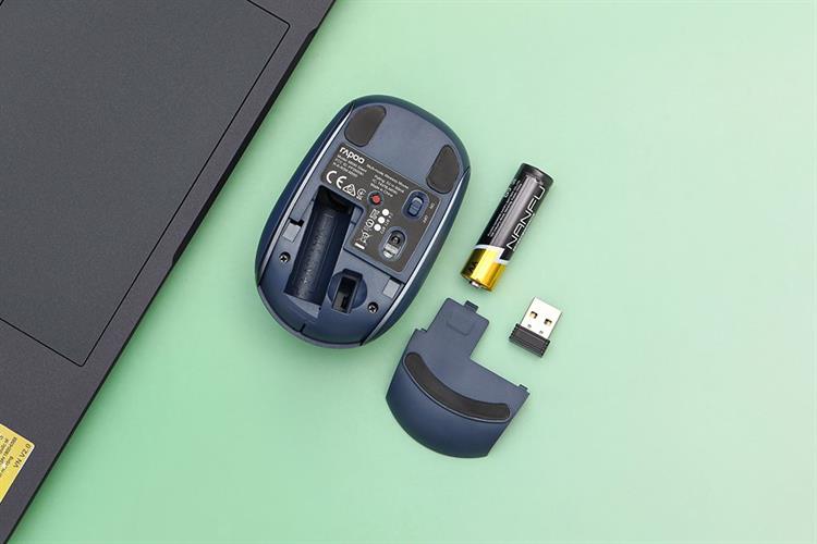 Chuột Bluetooth Silent Rapoo M590 Màu Xanh Dương