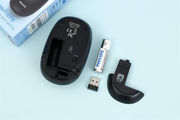 Chuột Không dây Philips SPK7388 Màu Đen