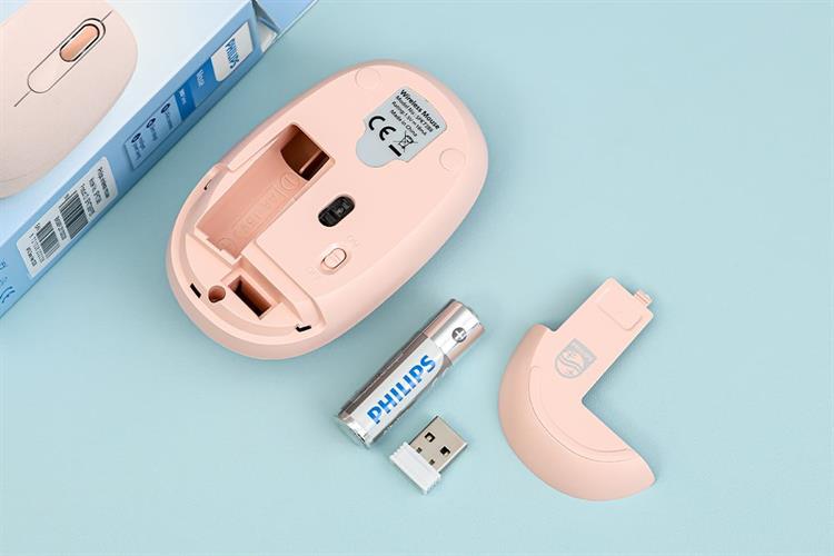 Chuột Không dây Philips SPK7388 Màu Hồng