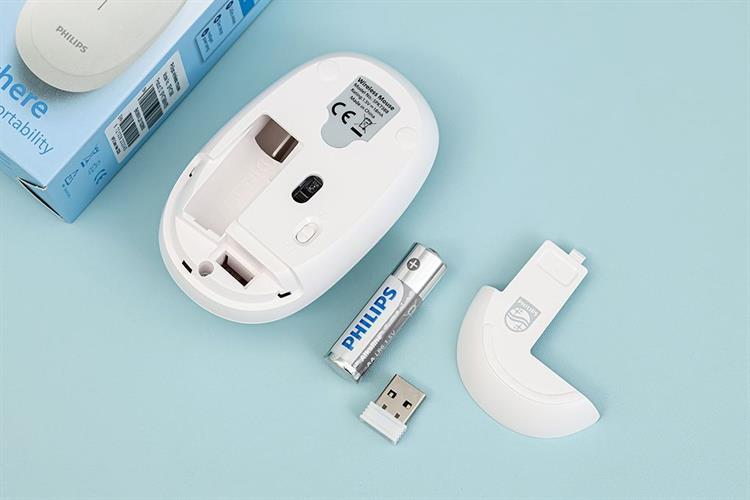 Chuột Không dây Philips SPK7388 Màu Trắng