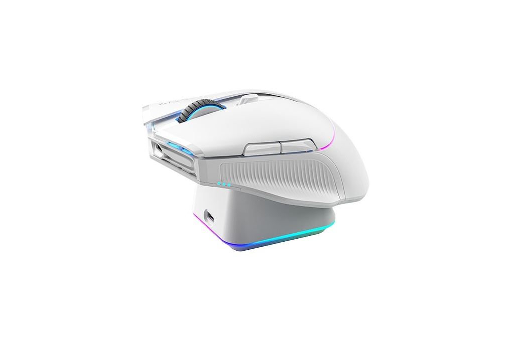 Chuột sạc Bluetooth Gaming Machenike L8 Pro Tri-Mode 8K Màu Trắng