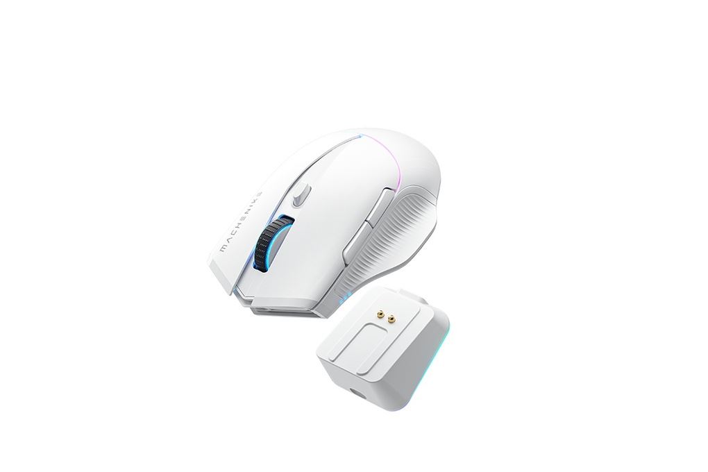 Chuột sạc Bluetooth Gaming Machenike L8 Pro Tri-Mode 8K Màu Trắng