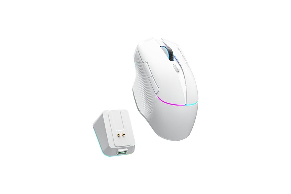 Chuột sạc Bluetooth Gaming Machenike L8 Pro Tri-Mode 8K Màu Trắng