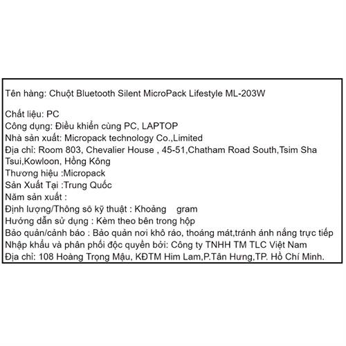 Chuột Bluetooth Silent MicroPack ML-203W - Cam Màu Cam