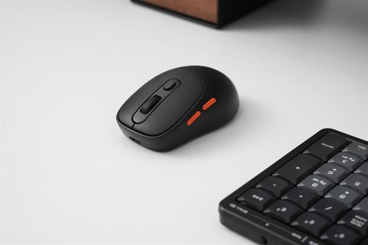 Chuột sạc Bluetooth HyperWork Silentium Mini Màu Đen