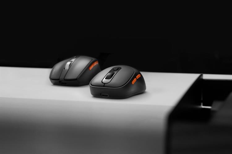 Chuột sạc Bluetooth HyperWork Silentium Mini Màu Đen