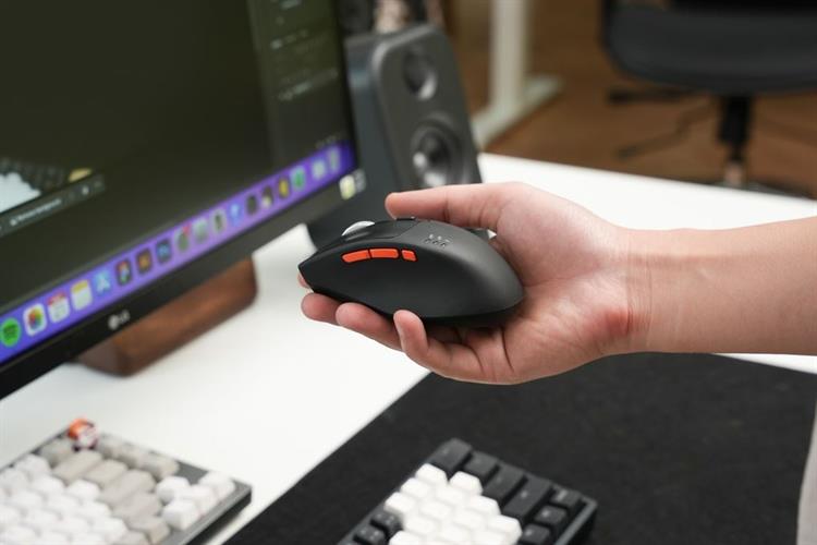 Chuột sạc Bluetooth HyperWork Silentium MS01 Màu Đen