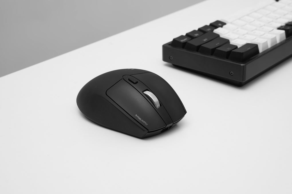 Chuột sạc Bluetooth HyperWork Silentium MS01 Màu Đen