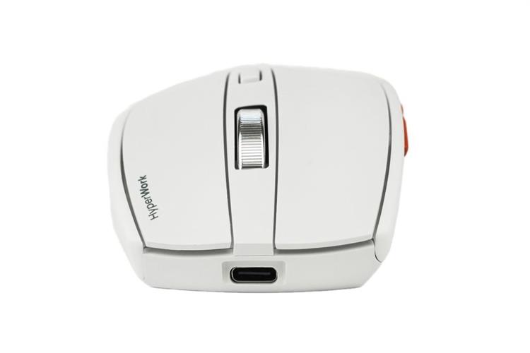Chuột sạc Bluetooth HyperWork Silentium MS01 Màu Trắng