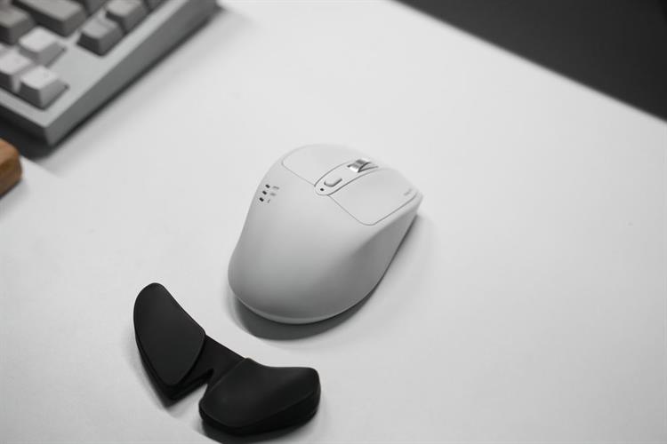 Chuột sạc Bluetooth HyperWork Silentium MS01 Màu Trắng