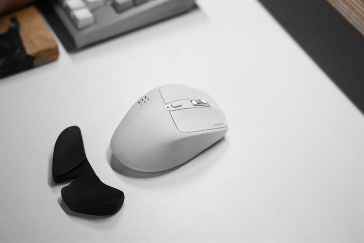 Chuột sạc Bluetooth HyperWork Silentium MS01 Màu Trắng