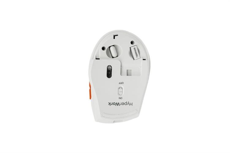 Chuột sạc Bluetooth HyperWork Silentium MS01 Màu Trắng