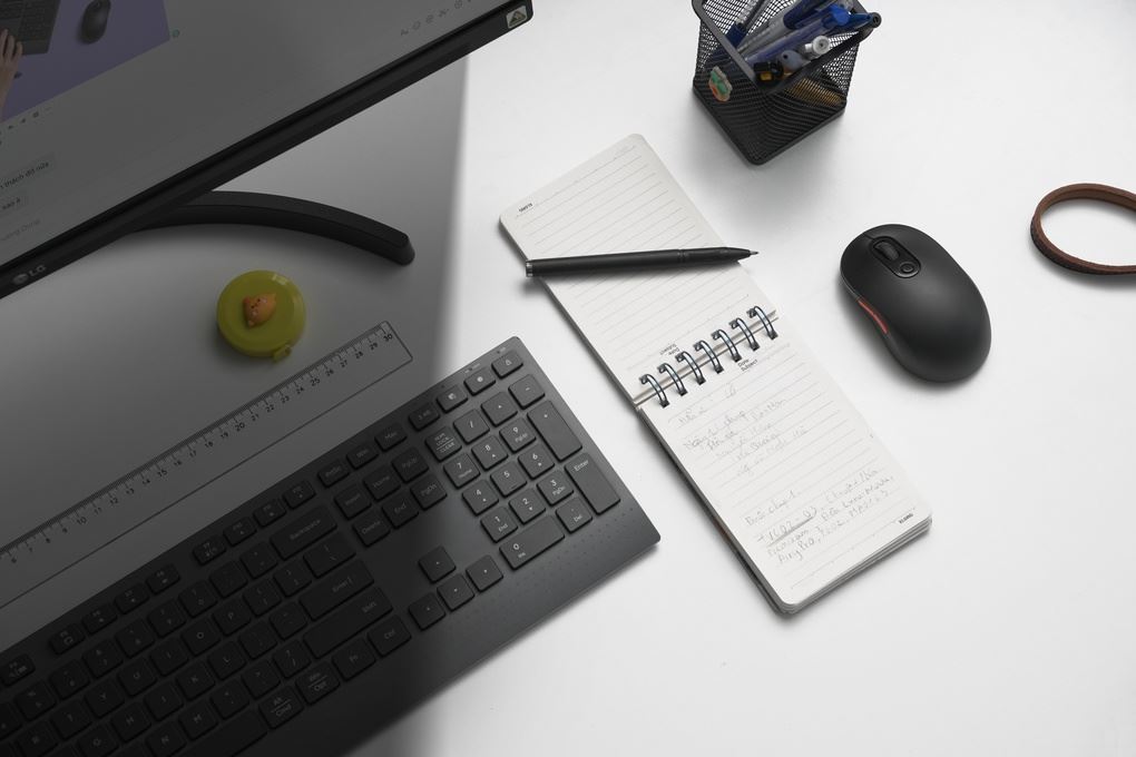 Chuột sạc Bluetooth HyperWork Core Click Màu Đen