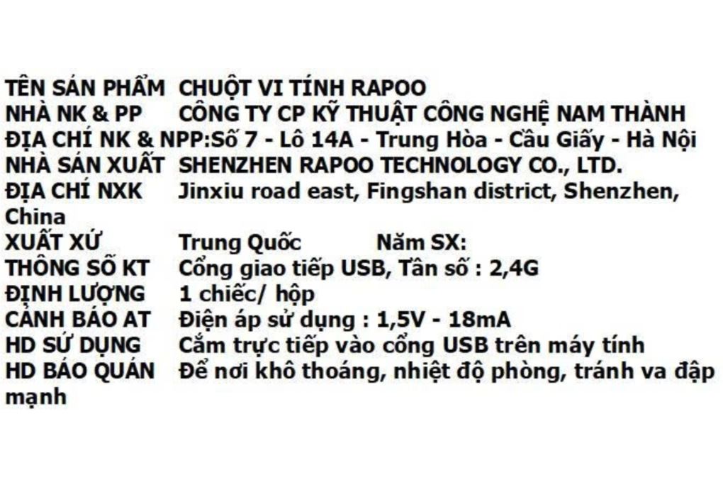 Chuột sạc Không dây Gaming Rapoo VT0 Màu Trắng
