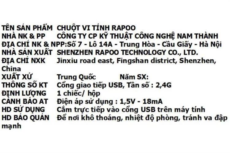 Chuột sạc Không dây Gaming Rapoo VT3 Max Màu Đen