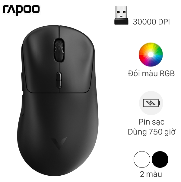 Chuột sạc Không dây Gaming Rapoo VT3 Max