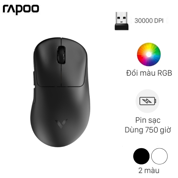 Chuột sạc Không dây Gaming Rapoo VT3S Max