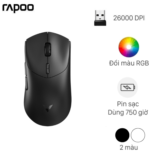 Chuột sạc Không dây Gaming Rapoo VT7