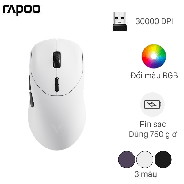Chuột sạc Không dây Gaming Rapoo VT9 Max