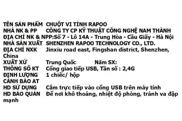 Chuột sạc Không dây Gaming Rapoo VT9 Max Màu Trắng
