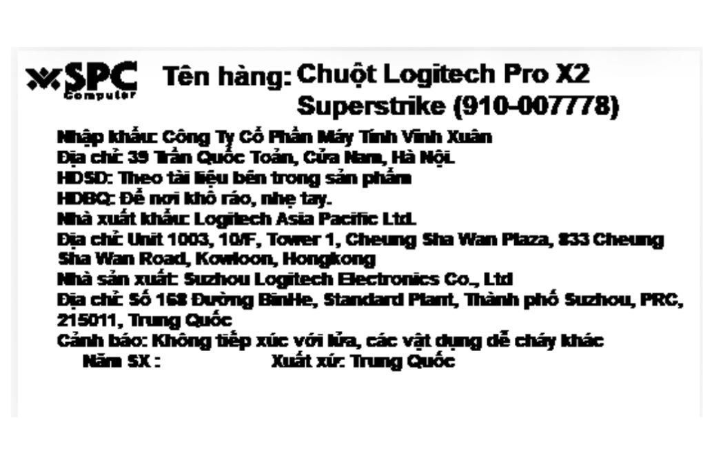 Chuột Không dây Gaming Logitech Pro X2 Superstrike Màu Trắng