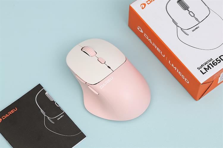 Chuột sạc Bluetooth Dareu LM165D Màu Hồng