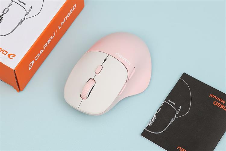 Chuột sạc Bluetooth Dareu LM165D Màu Hồng