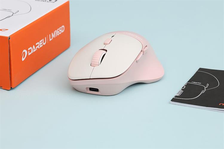Chuột sạc Bluetooth Dareu LM165D Màu Hồng