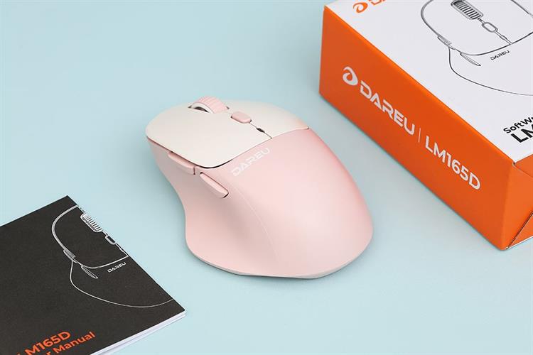 Chuột sạc Bluetooth Dareu LM165D Màu Hồng