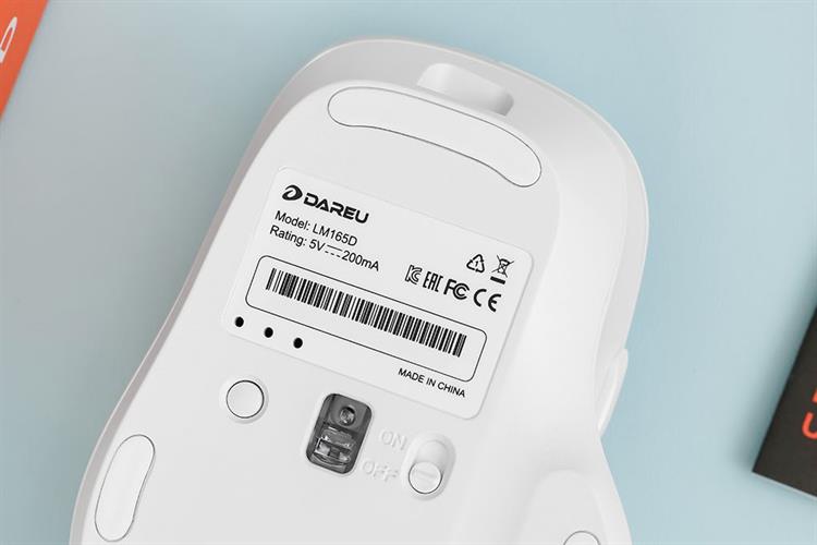 Chuột sạc Bluetooth Dareu LM165D Màu Trắng