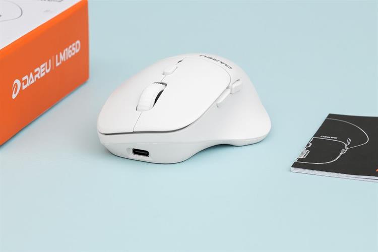 Chuột sạc Bluetooth Dareu LM165D Màu Trắng