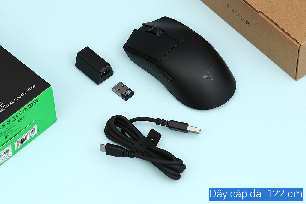Chuột sạc Không dây Gaming Razer Viper V3 Pro SE Màu Đen