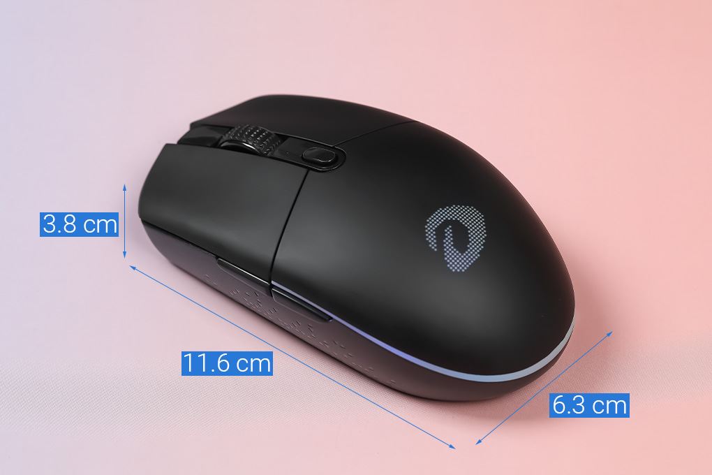 Chuột sạc Bluetooth Gaming Dareu EM911T Màu Đen