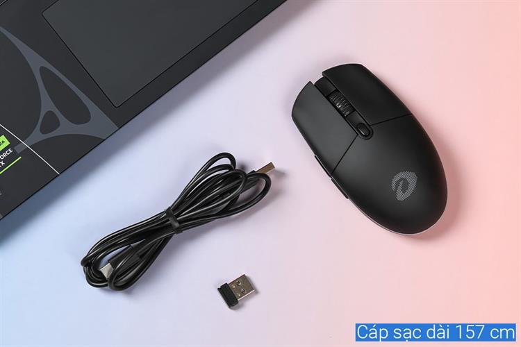 Chuột sạc Bluetooth Gaming Dareu EM911T Màu Đen
