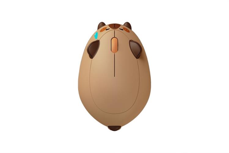 Chuột Bluetooth Akko Cat Theme Mouse Capybara Màu Nâu