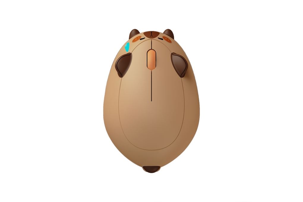 Chuột Bluetooth Akko Cat Theme Mouse Capybara Màu Nâu