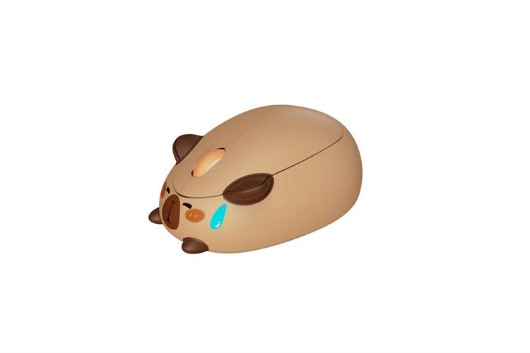 Chuột Bluetooth Akko Cat Theme Mouse Capybara Màu Nâu
