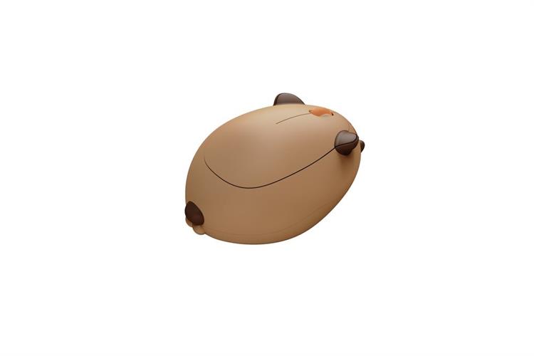 Chuột Bluetooth Akko Cat Theme Mouse Capybara Màu Nâu