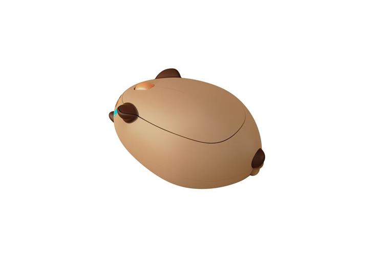 Chuột Bluetooth Akko Cat Theme Mouse Capybara Màu Nâu